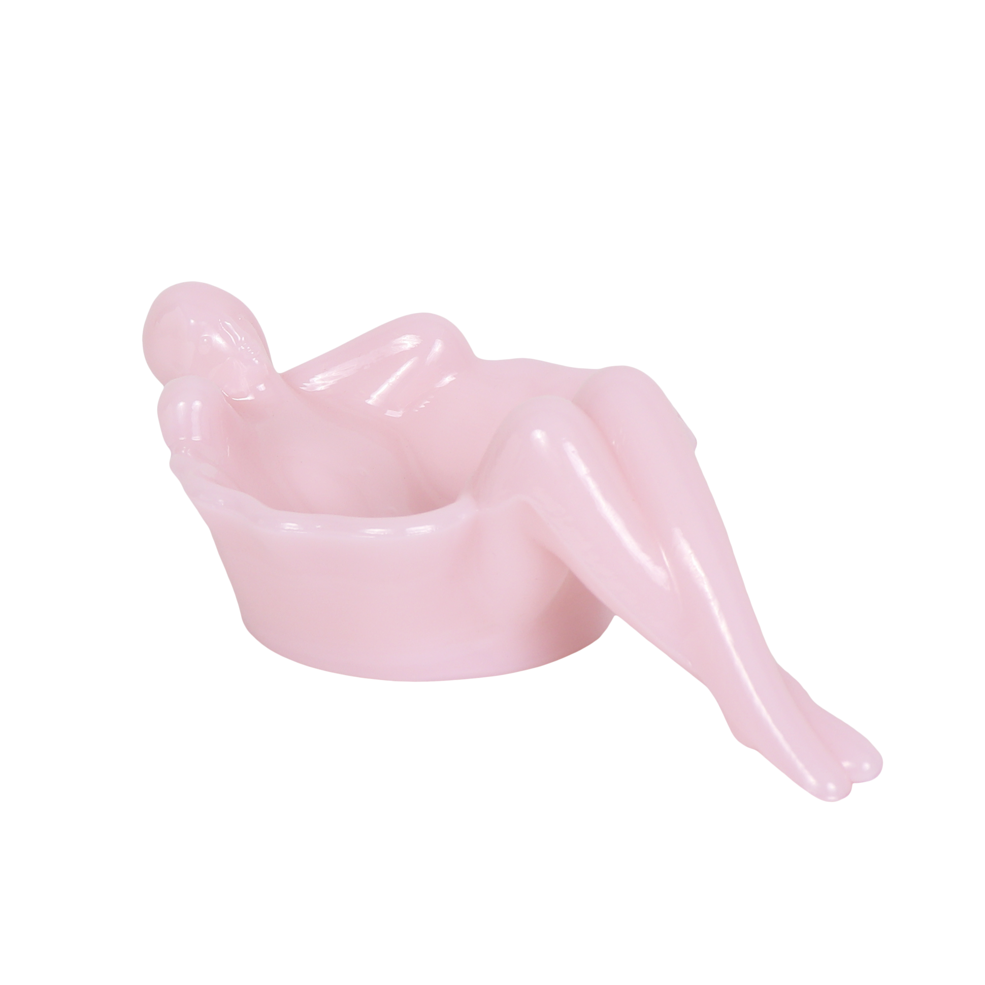Bathing Lady Dish Opal Pink