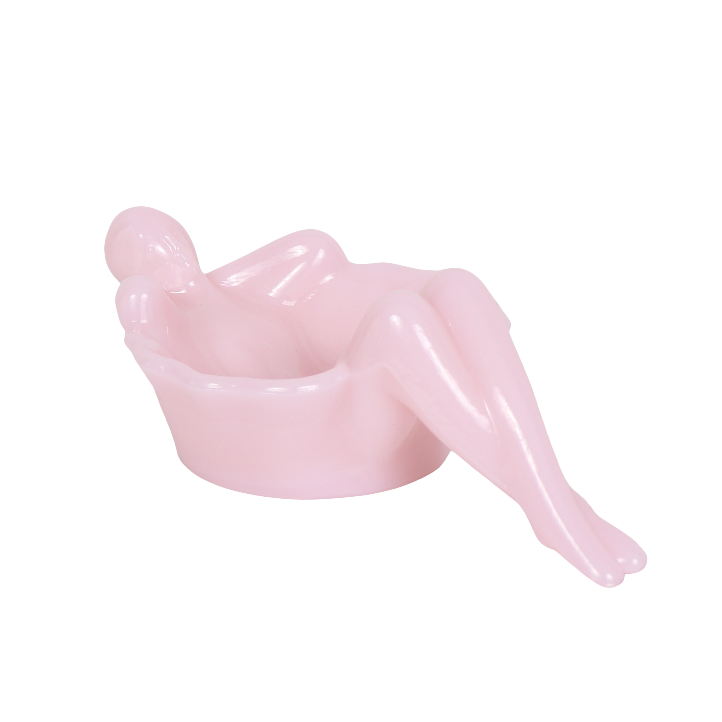 Bathing Lady Dish Opal Pink