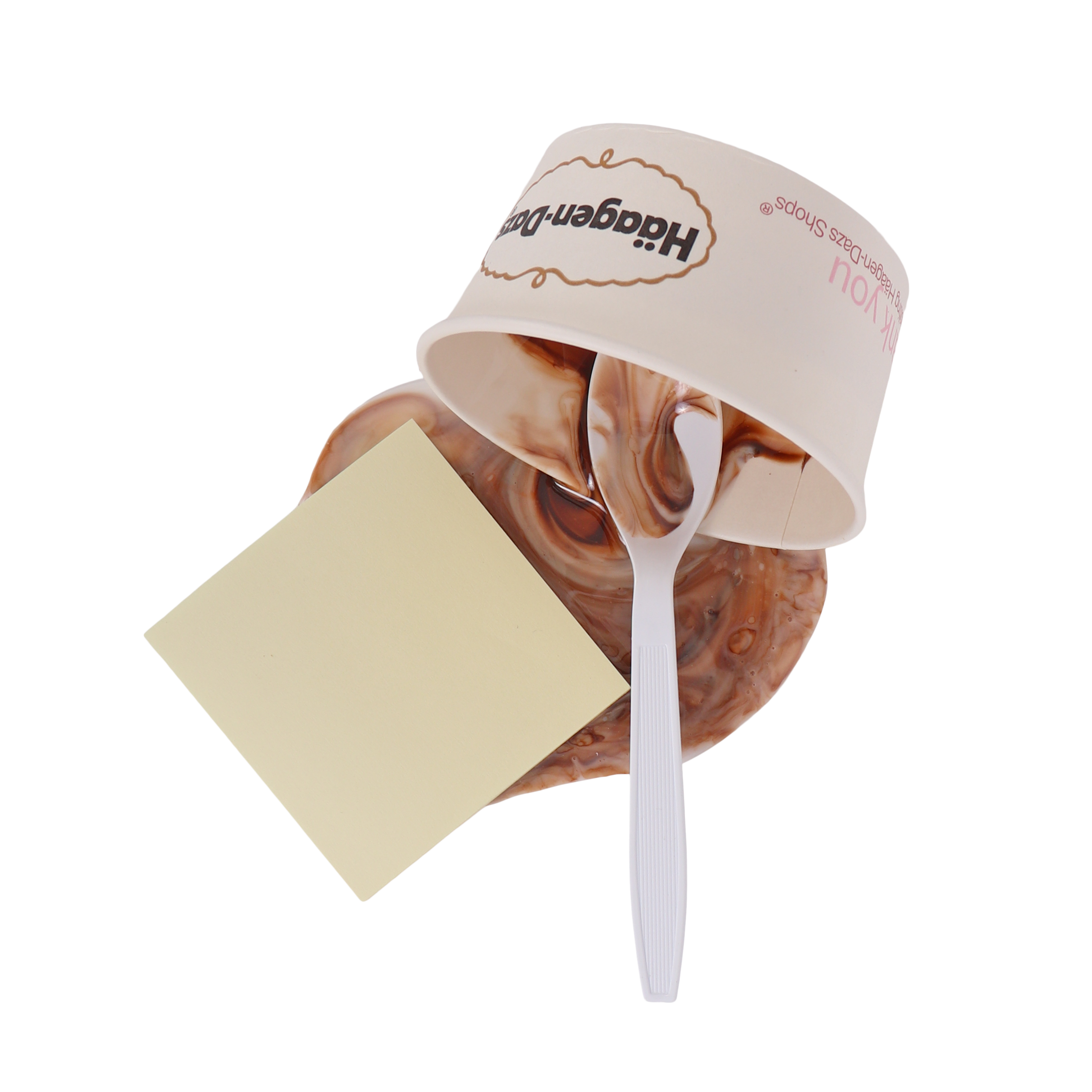 Ice Cream Cup With Post It