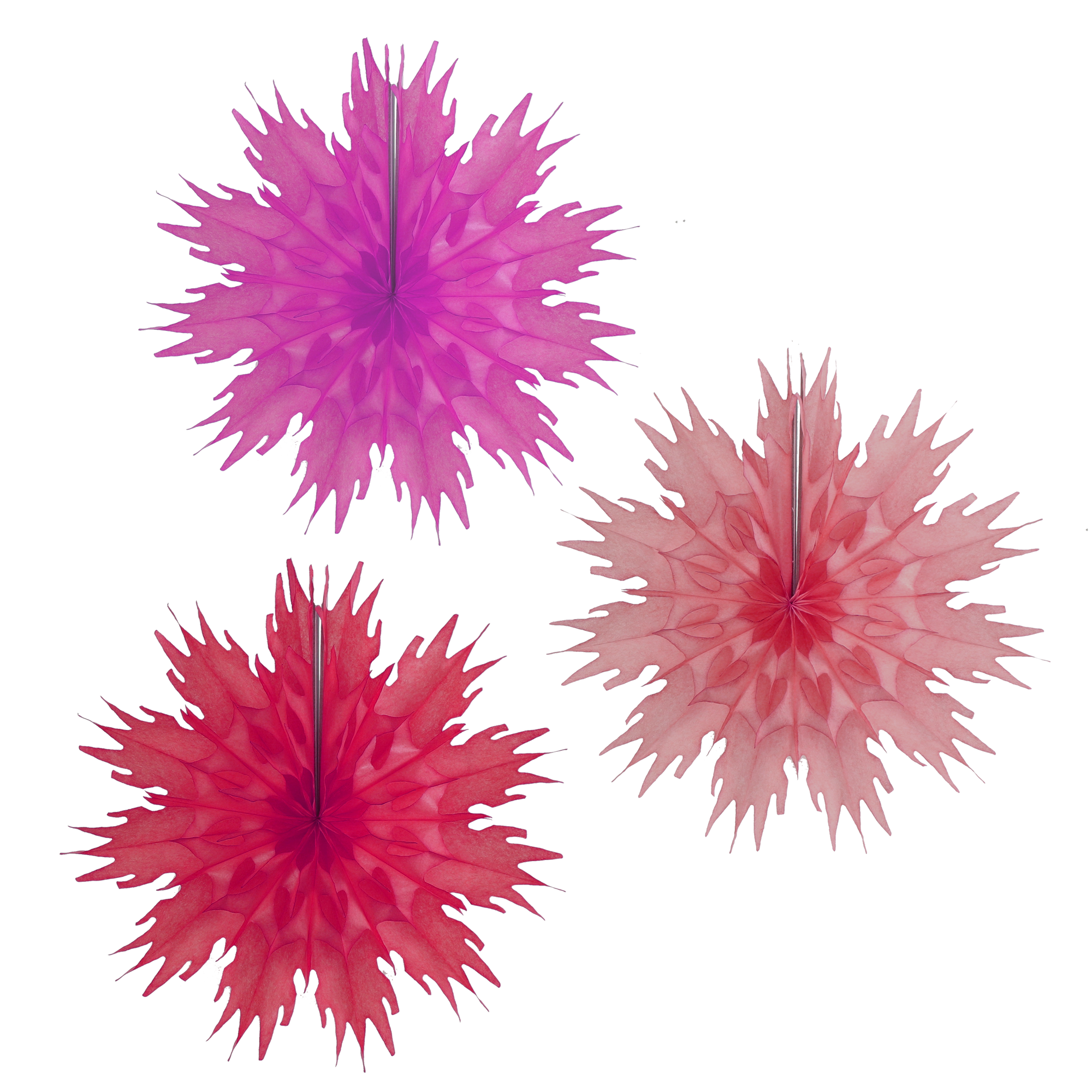 Mini Snowflake 25cm, Warm Trio