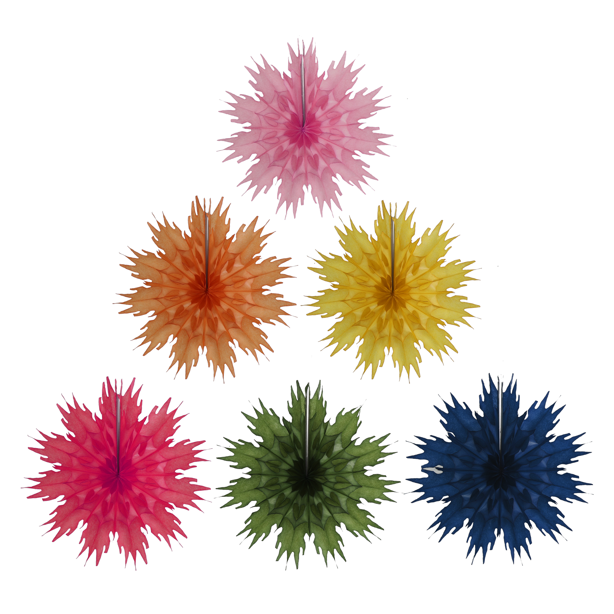 Mini Snowflake 25cm, Festive Set of 6