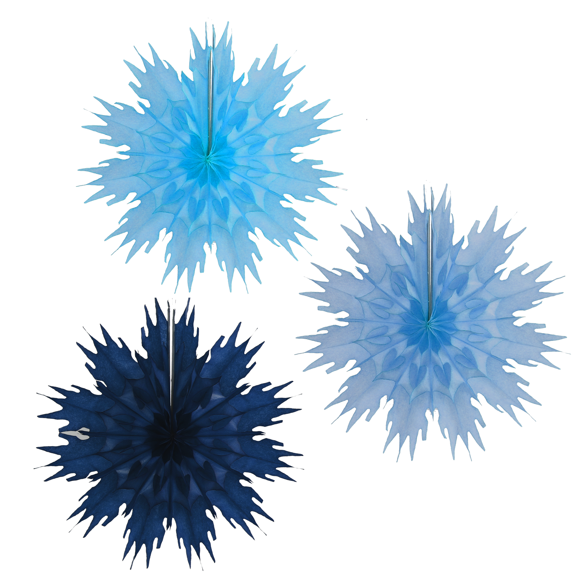Mini Snowflake 25cm, Cool Trio