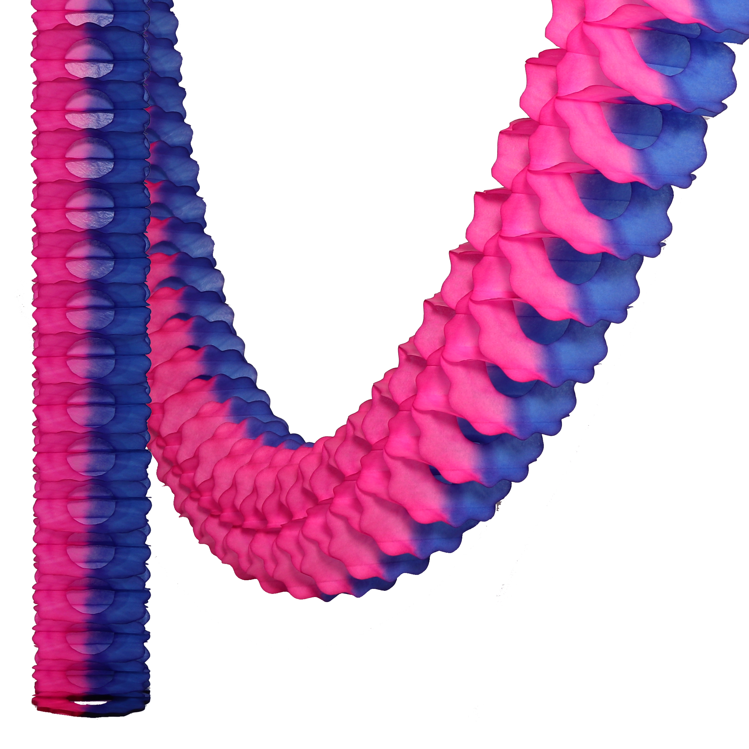 Classic Garland Two-Tone 3.6m Fuchsia & Cobalt
