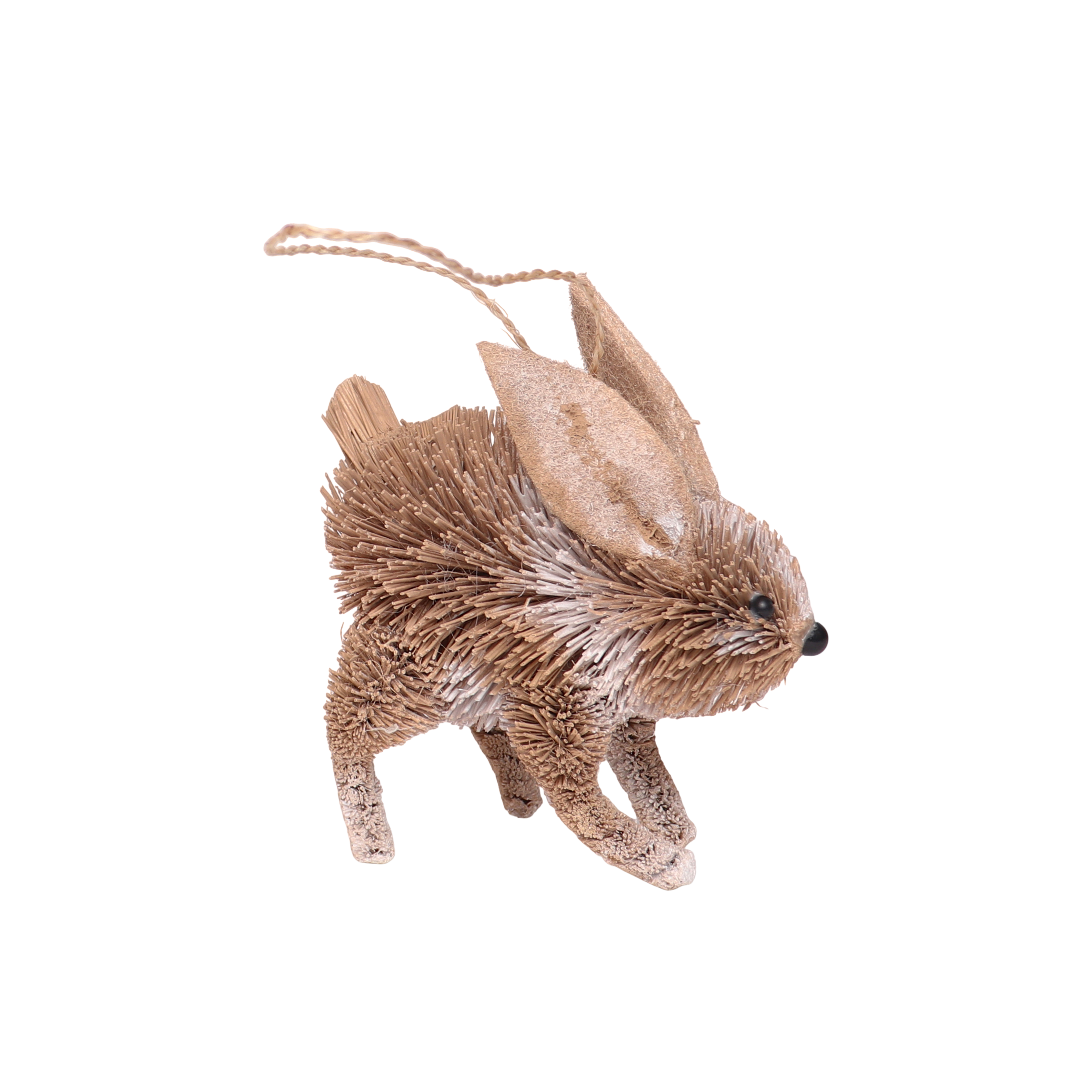 Bristle Rabbit Decoration, 10cm