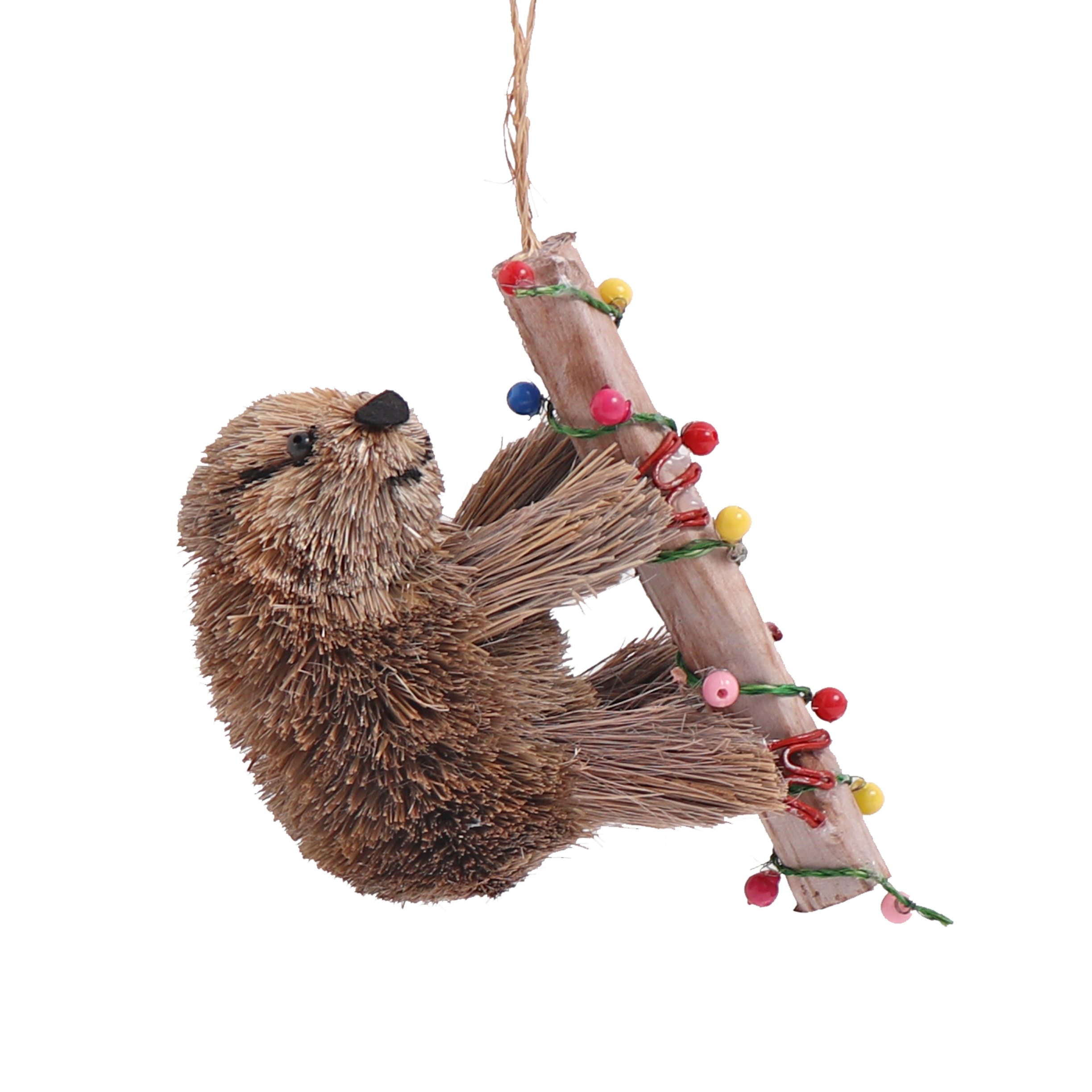 Bristle Sloth Decoration, 10cm