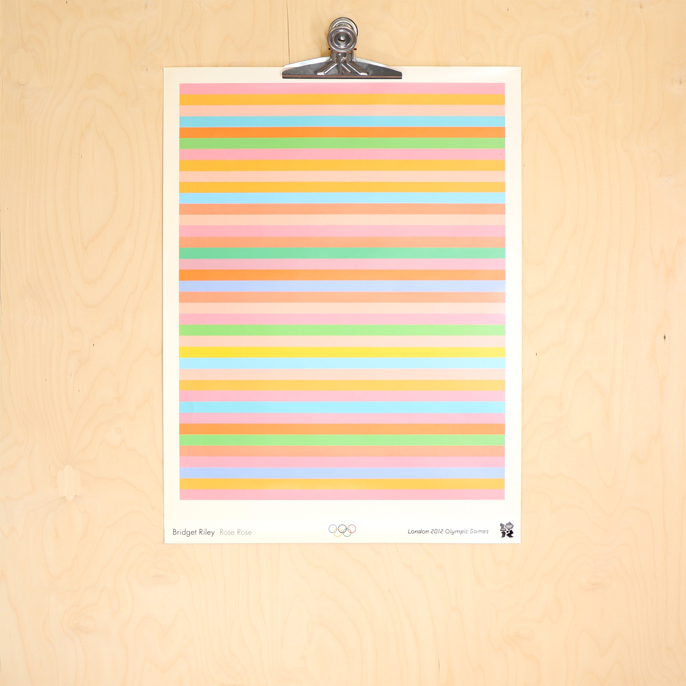 Rose Rose' - Bridget Riley (2011) Print