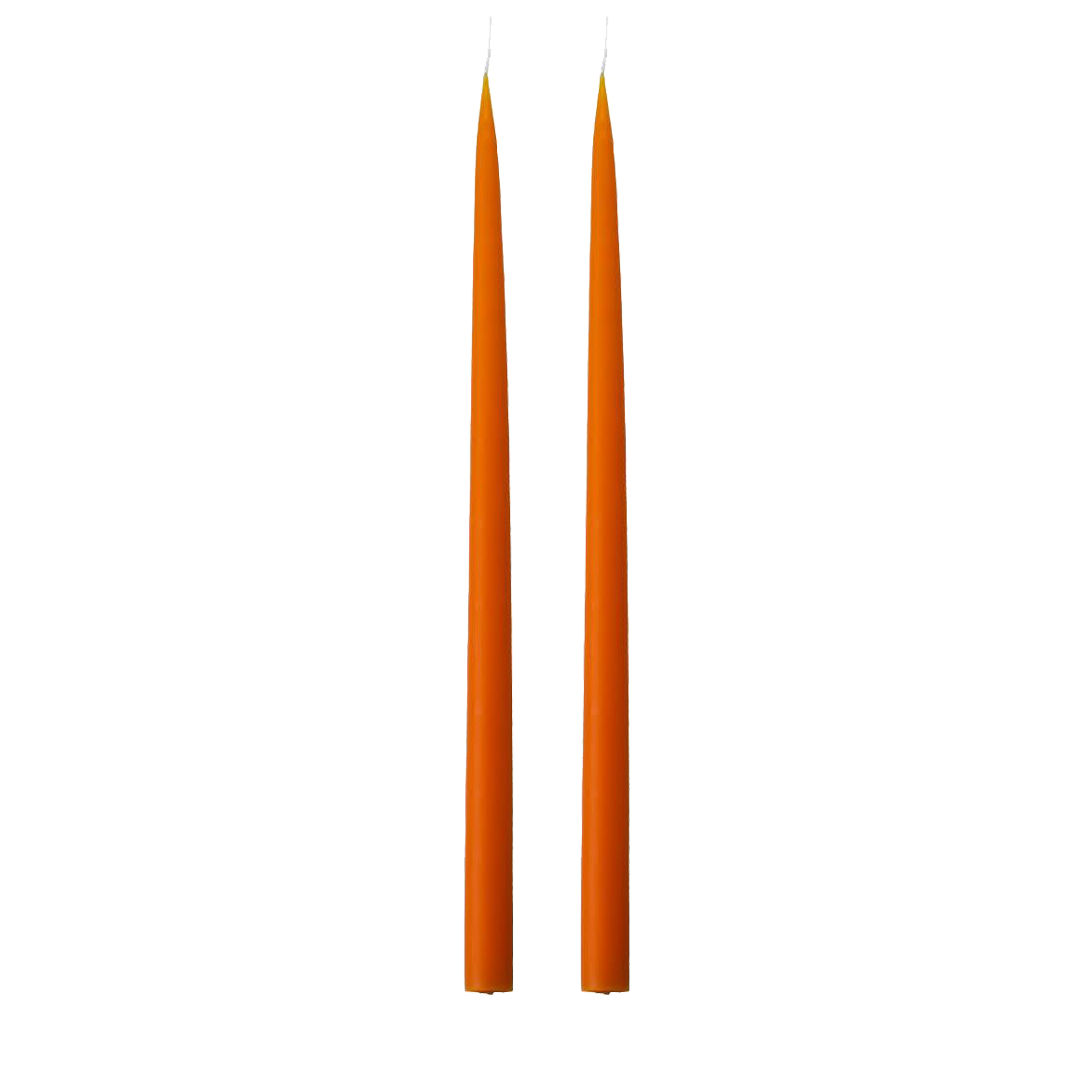 Slim Candle Pair, Tangerine