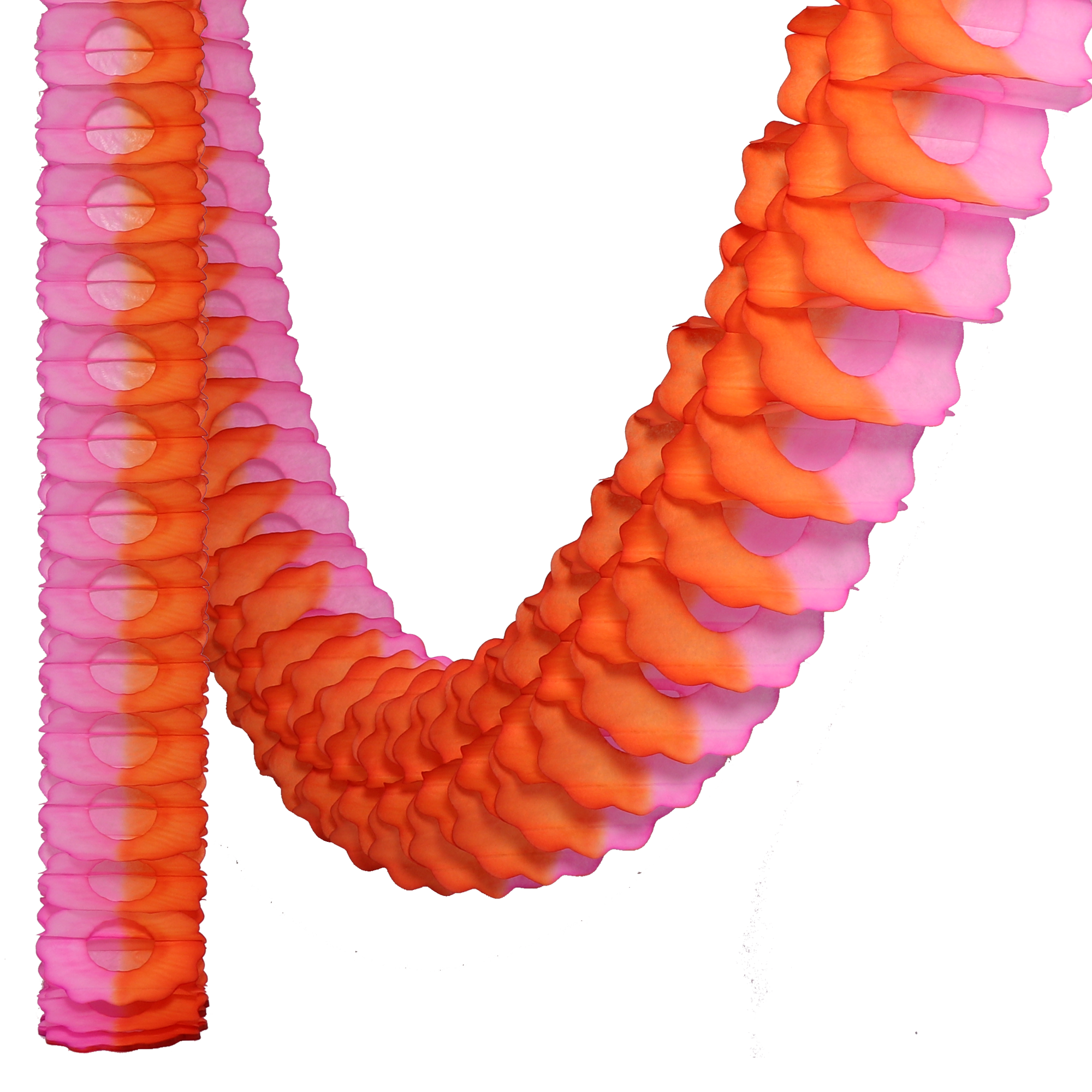 Classic Garland Two-Tone 3.6m Orange & Pink