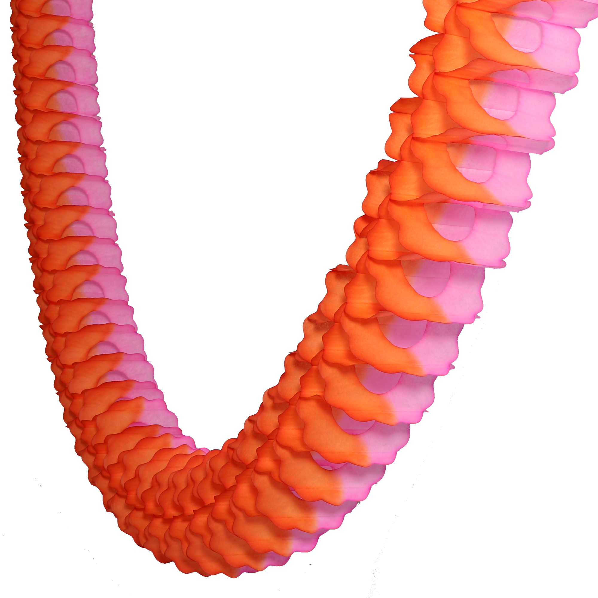 Classic Garland Two-Tone 3.6m Orange & Pink