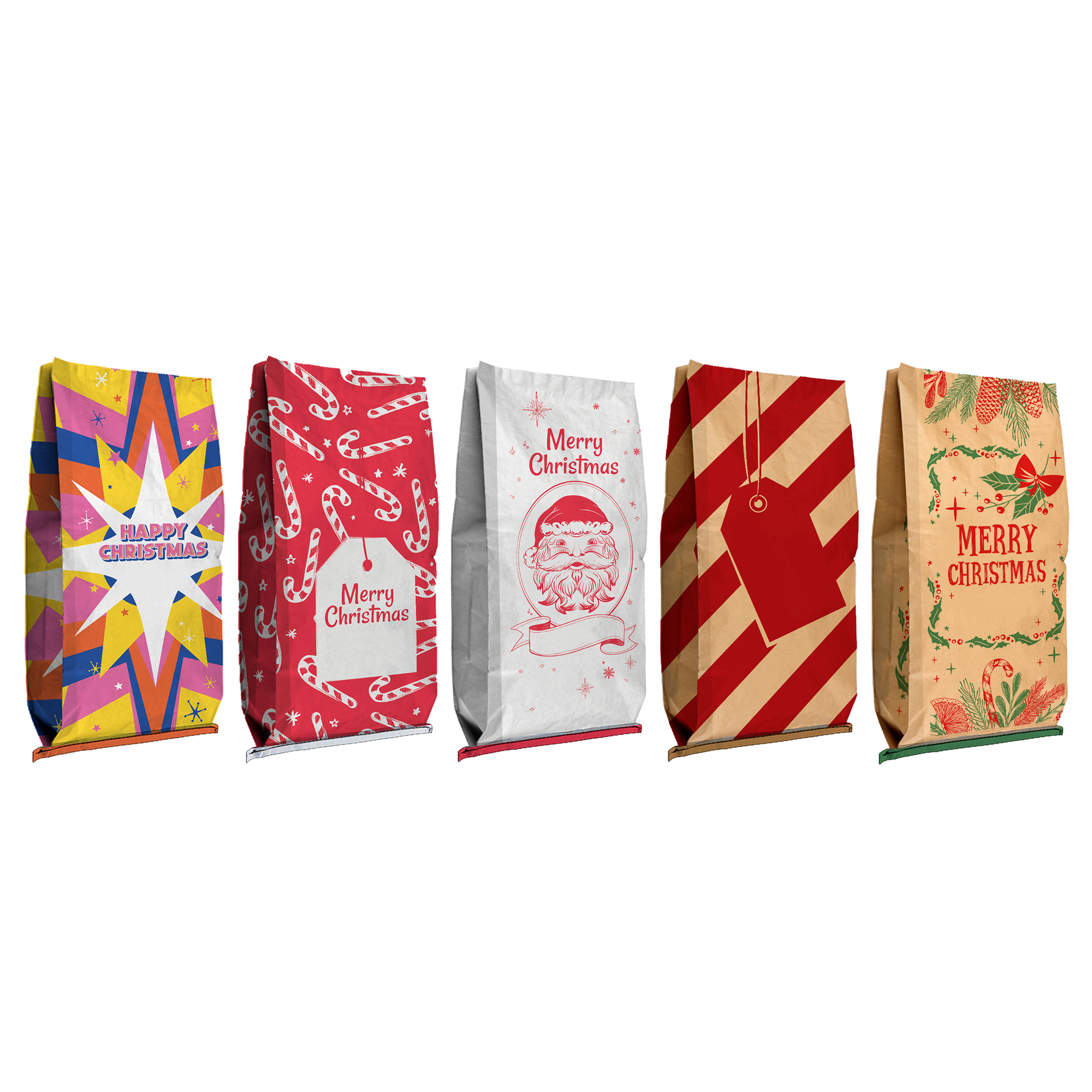 Christmas Foliage Paper Sack