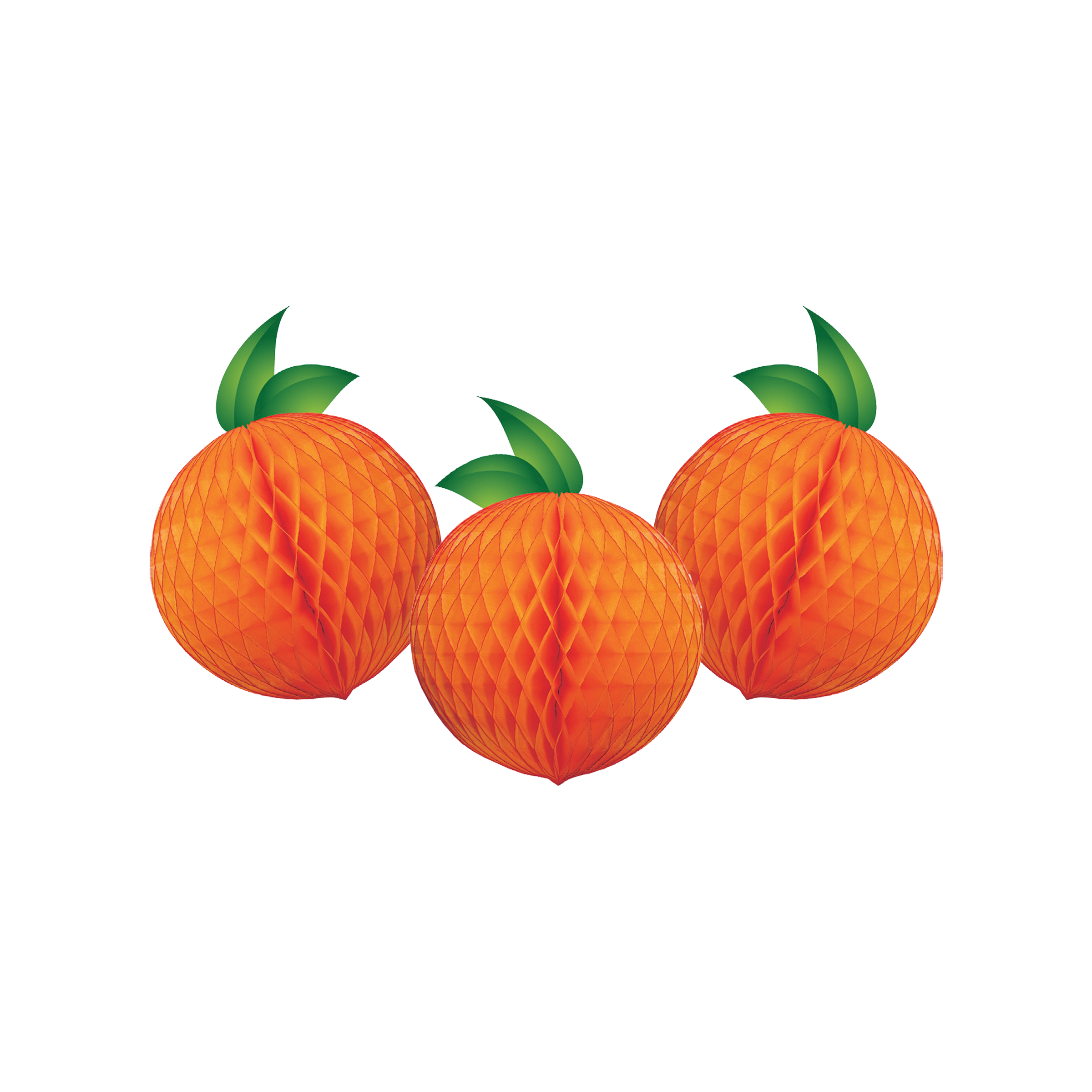 Honeycomb Orange 10cm, Pack of 3