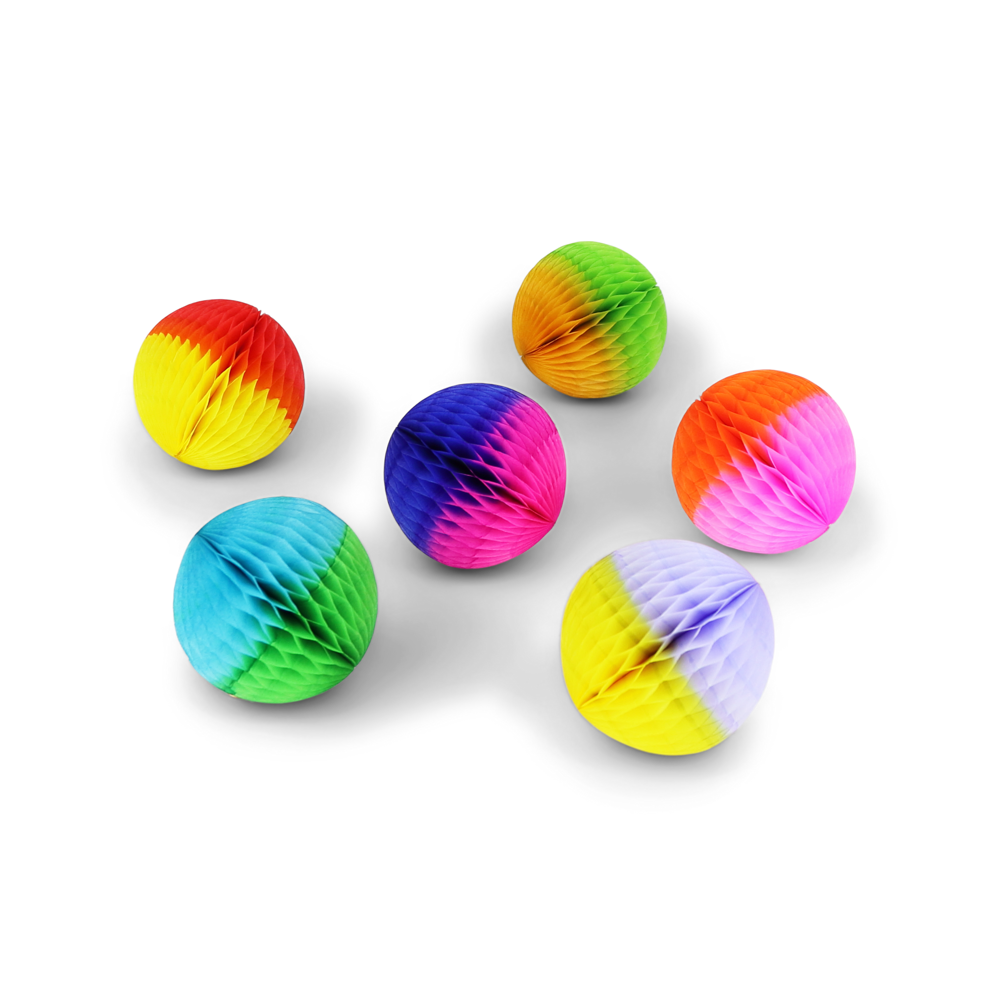 Honeycomb Ball Two-Tone 5cm, Set of 6