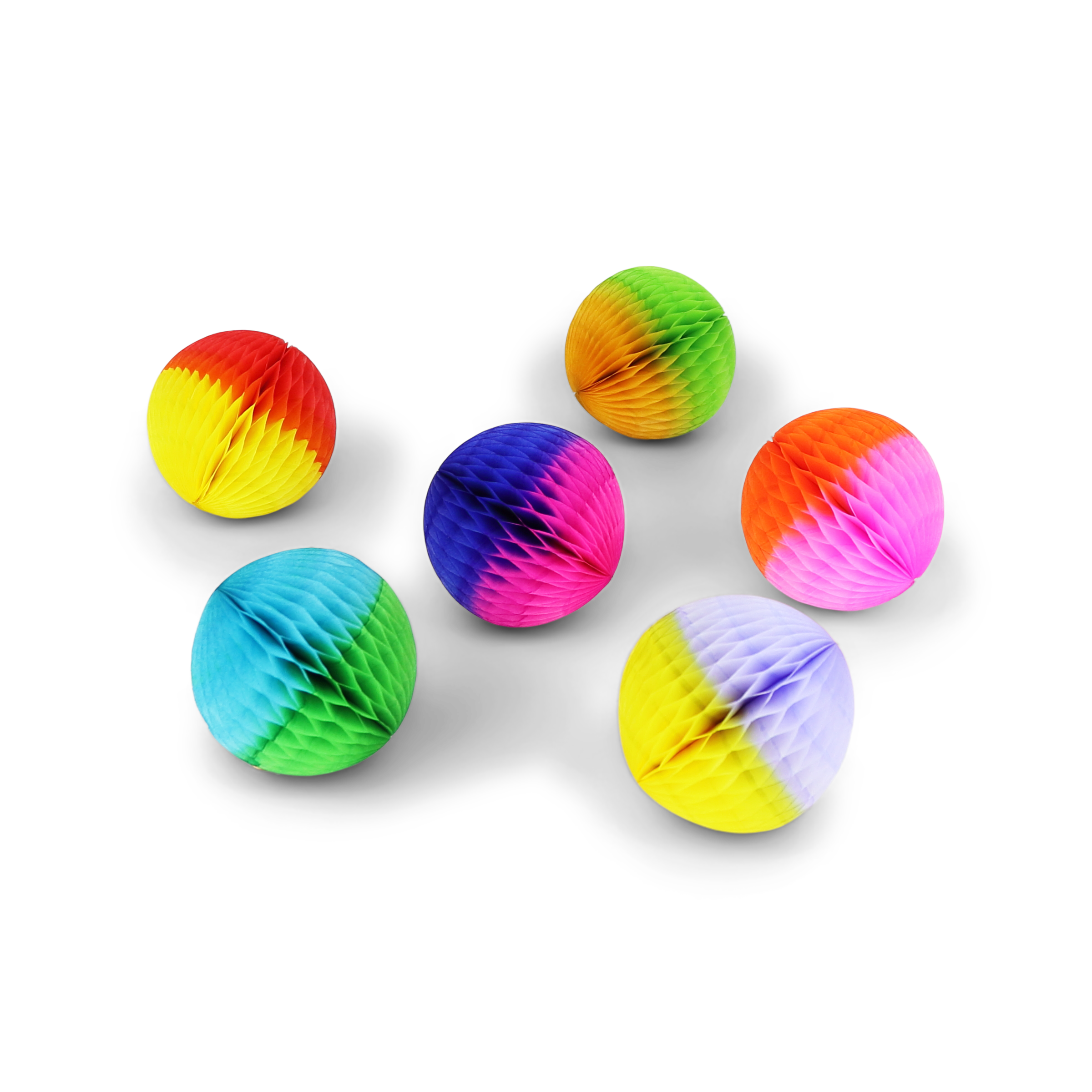 Honeycomb Ball Two-Tone 5cm, Set of 6
