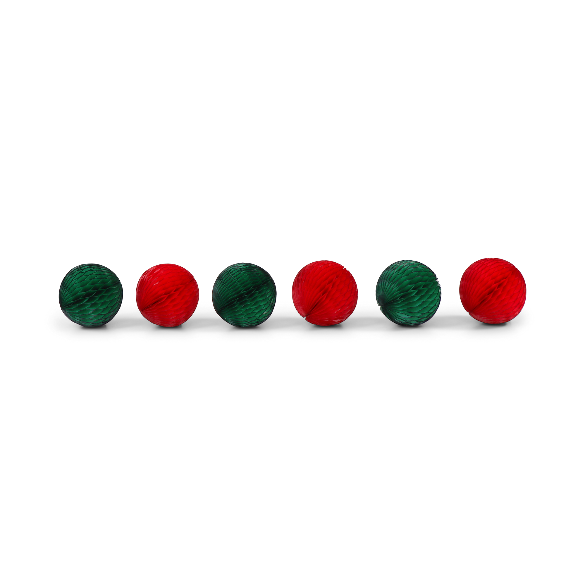 Honeycomb Ball 8cm Christmas, Set of 6