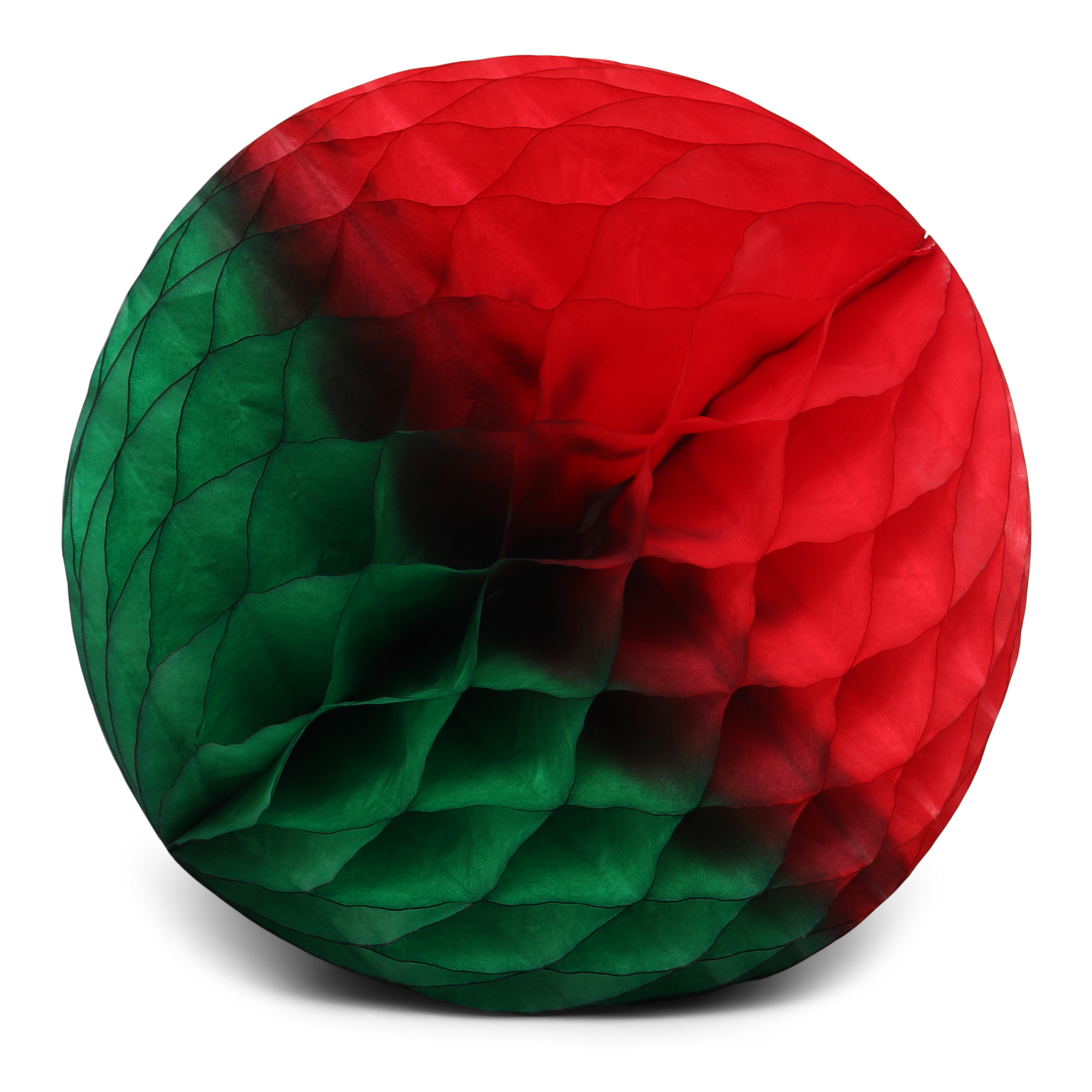 Honeycomb Ball Two-Tone 25cm, Red & Green