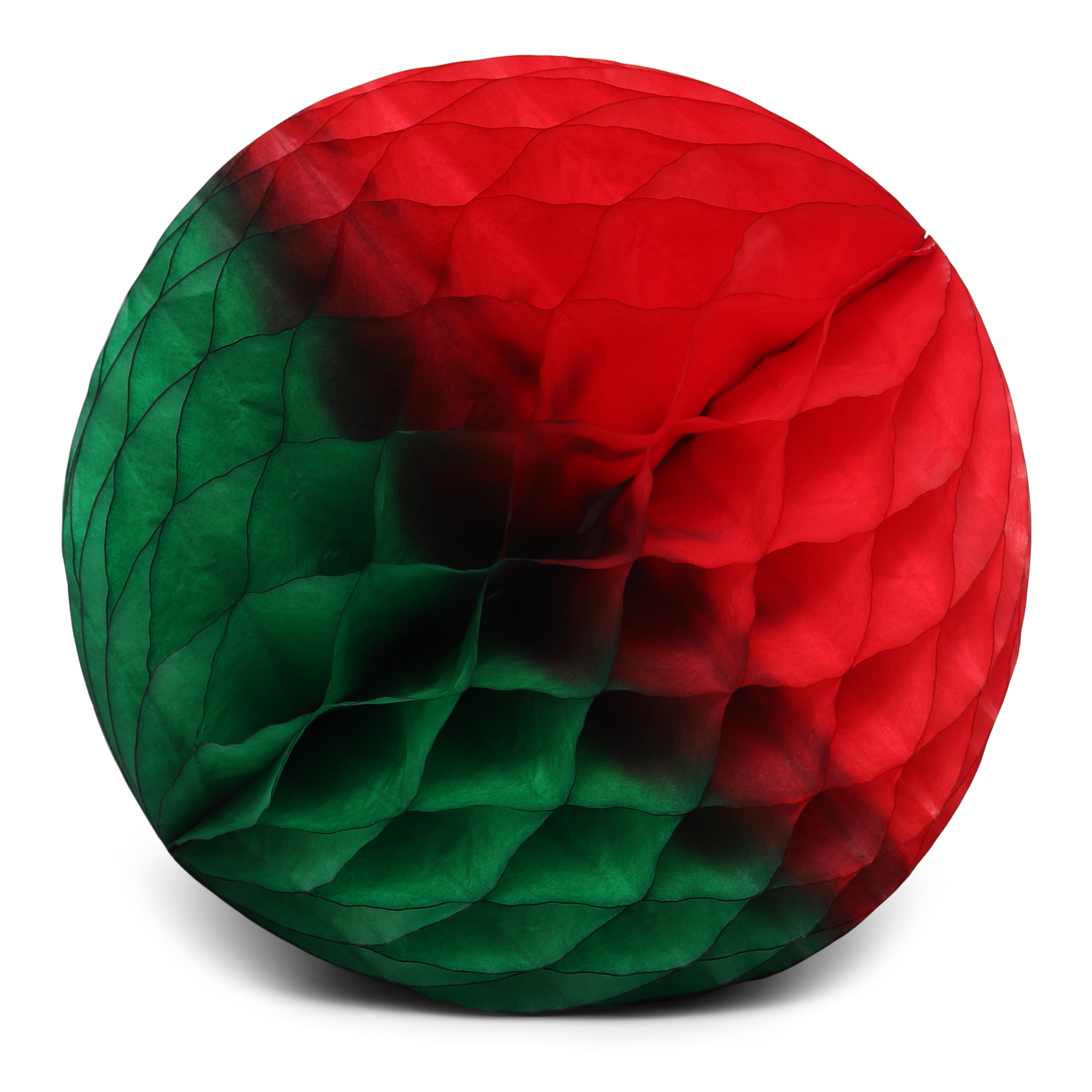 Honeycomb Ball Two-Tone 25cm, Red & Green