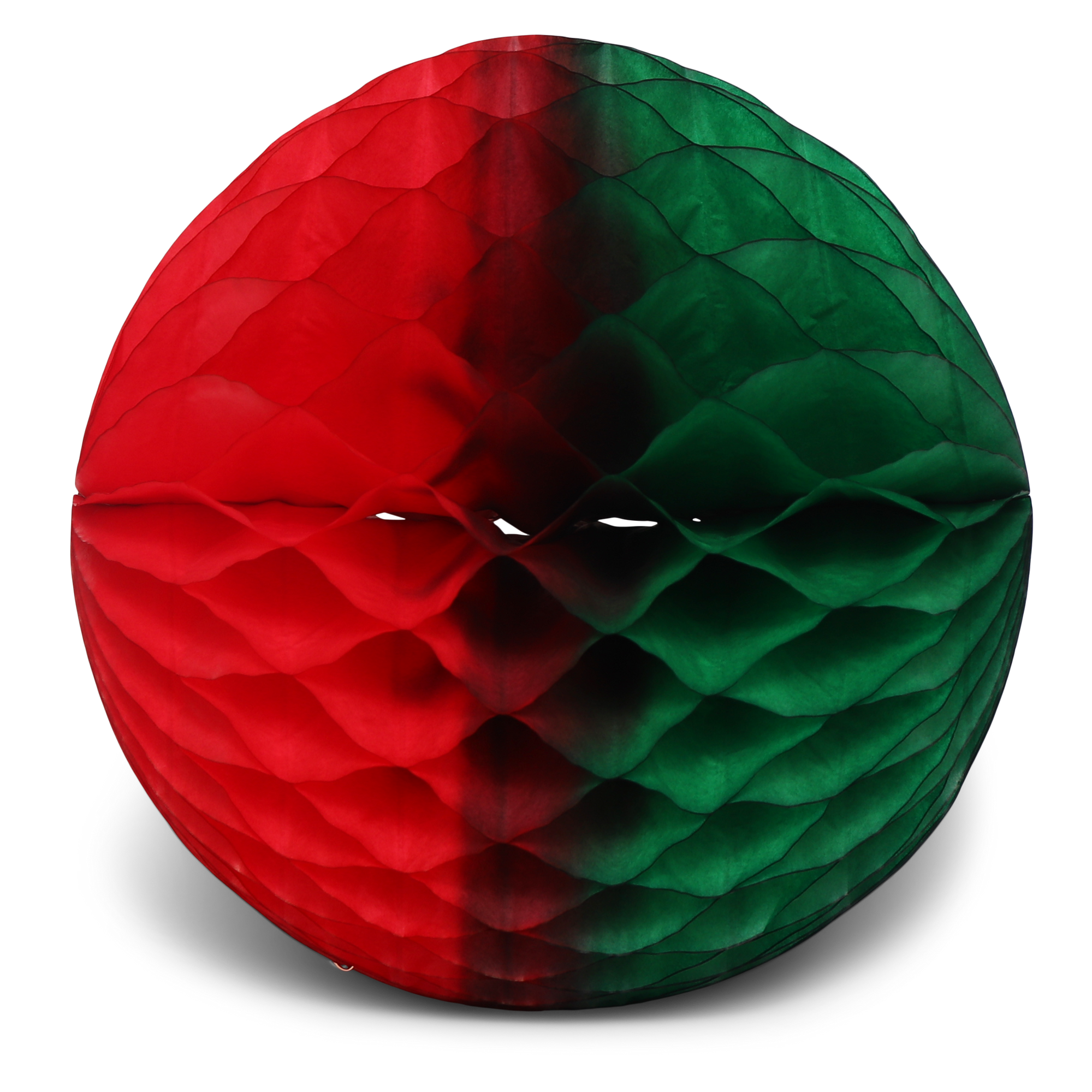 Honeycomb Ball Two-Tone 25cm, Red & Green