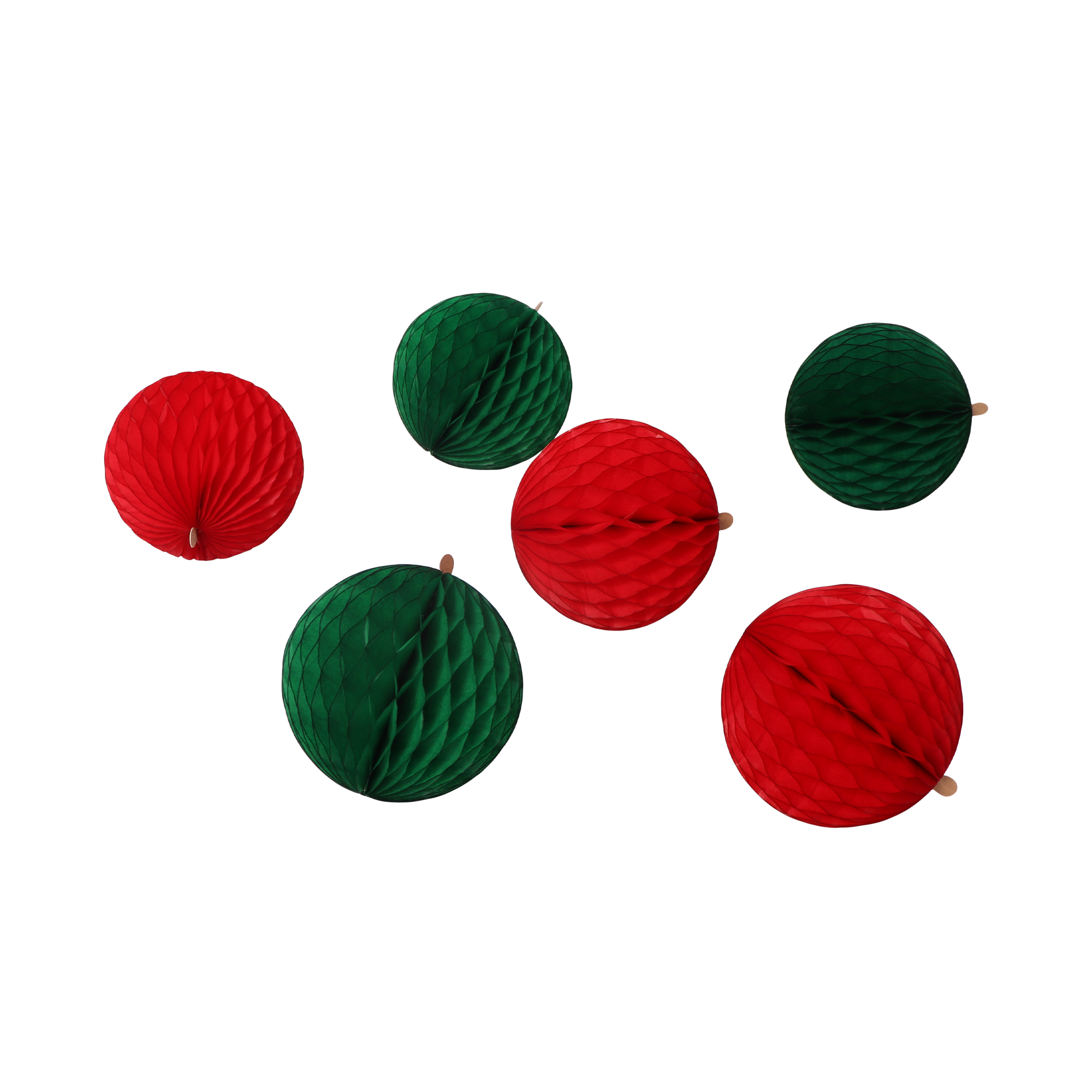 Honeycomb Ball 5cm Christmas, Set of 6