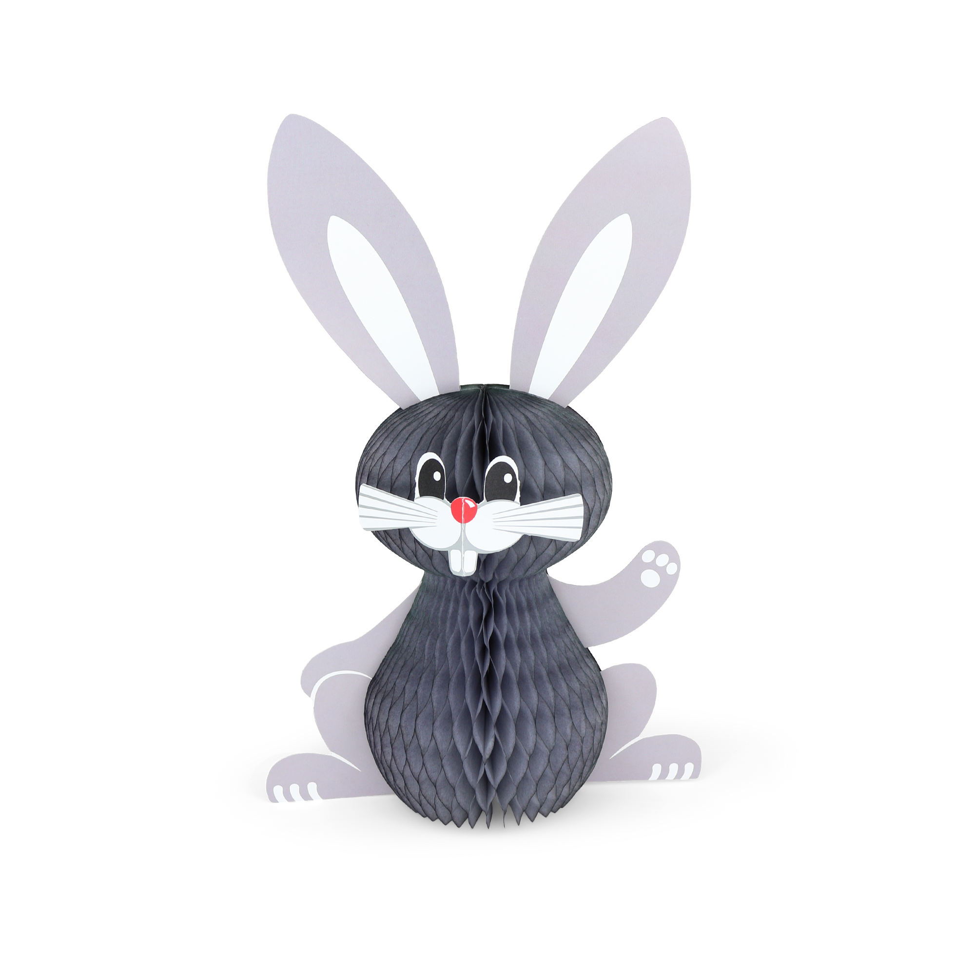 Honeycomb Bunny 30cm Grey