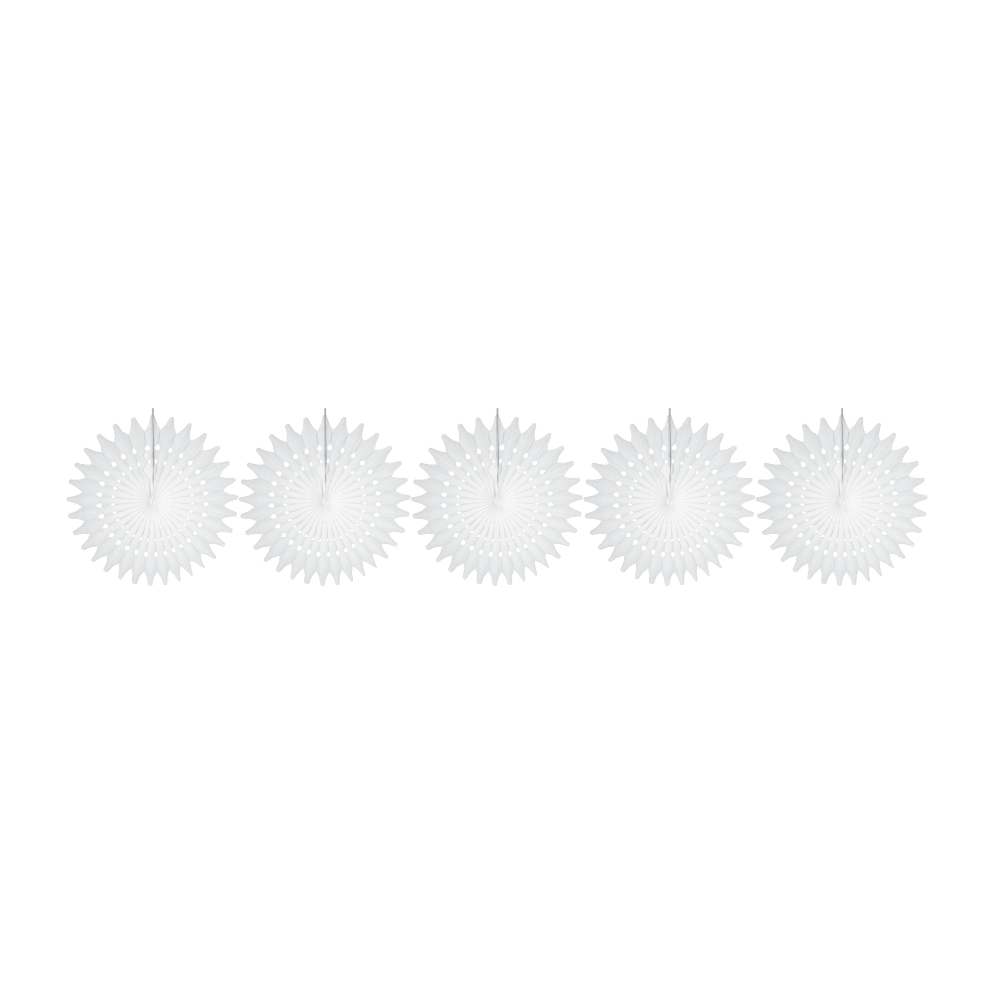 Arrow Snowflake Fan 12cm, Pack of 5