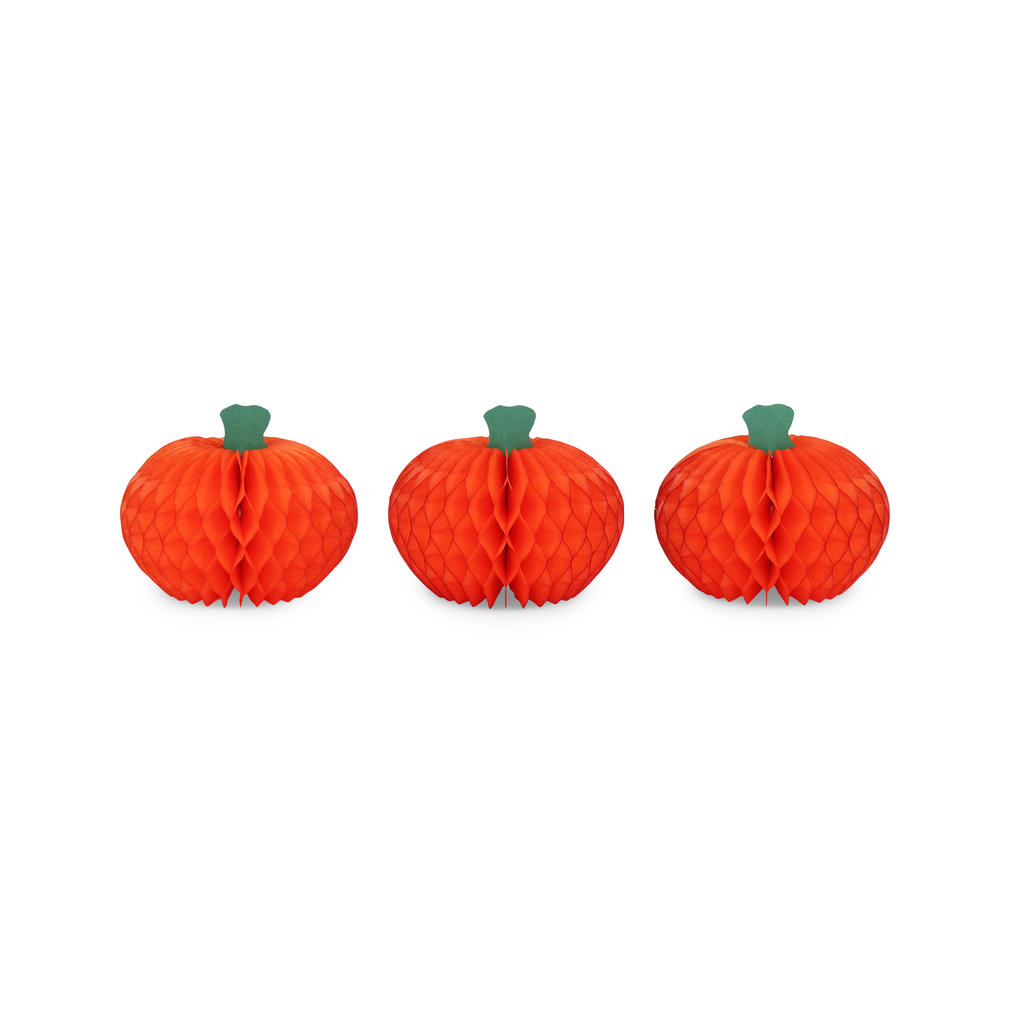 Honeycomb Pumpkin 10cm, Pack of 3