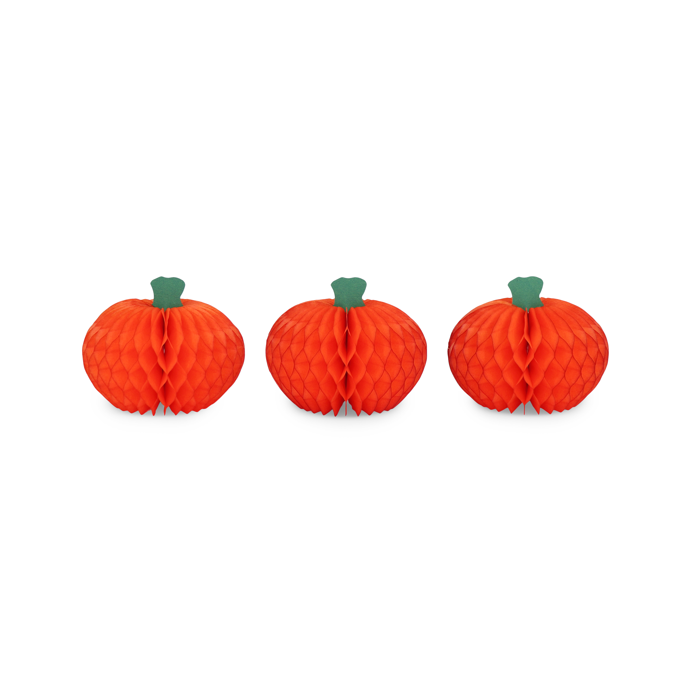 Honeycomb Pumpkin 10cm, Pack of 3