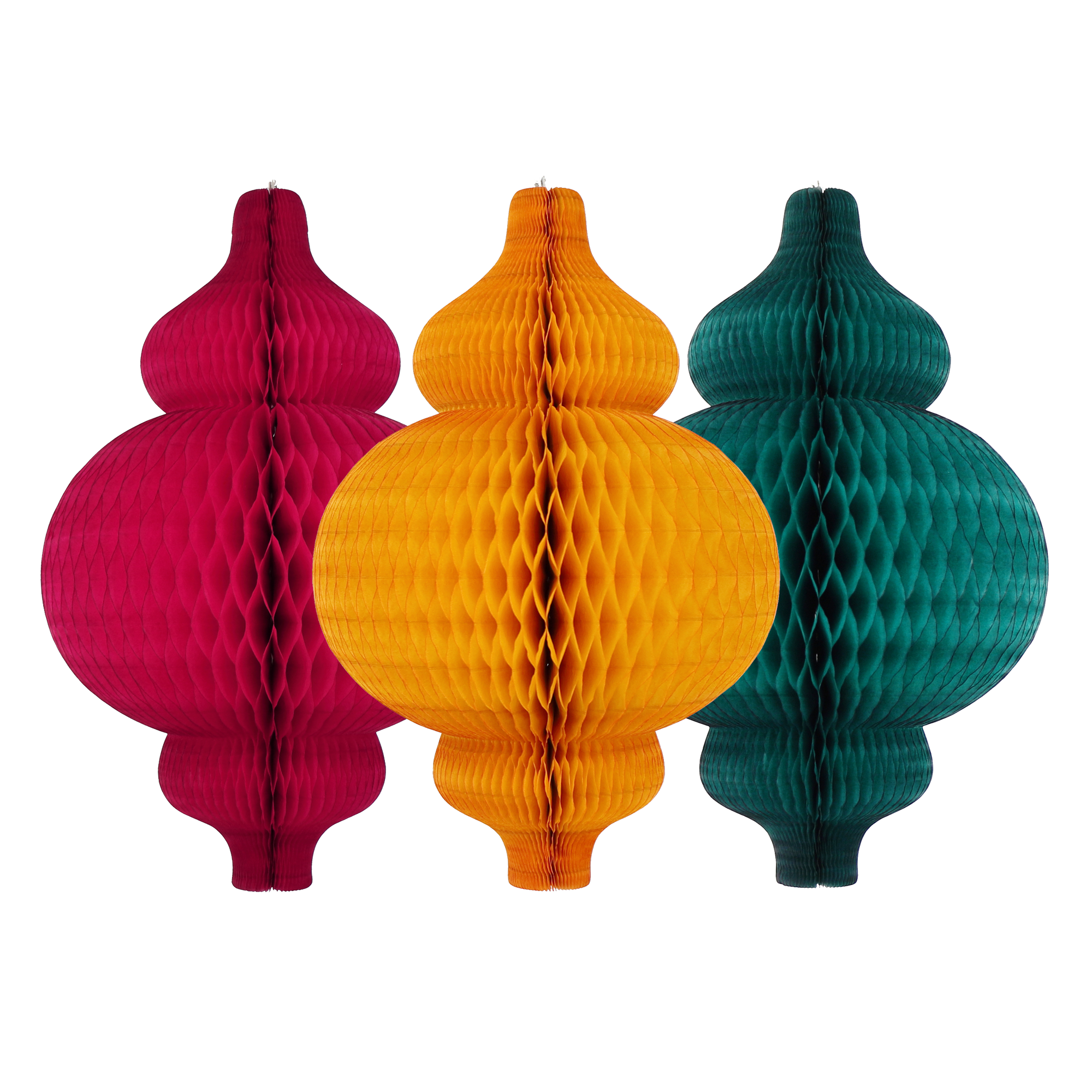 Honeycomb Opulent Ornament 20cm Jewel Trio