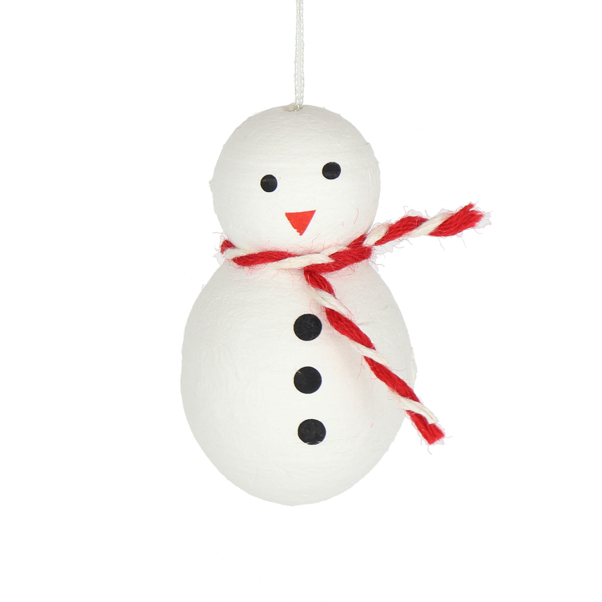 Spun Cotton Snowman Trio, 6cm