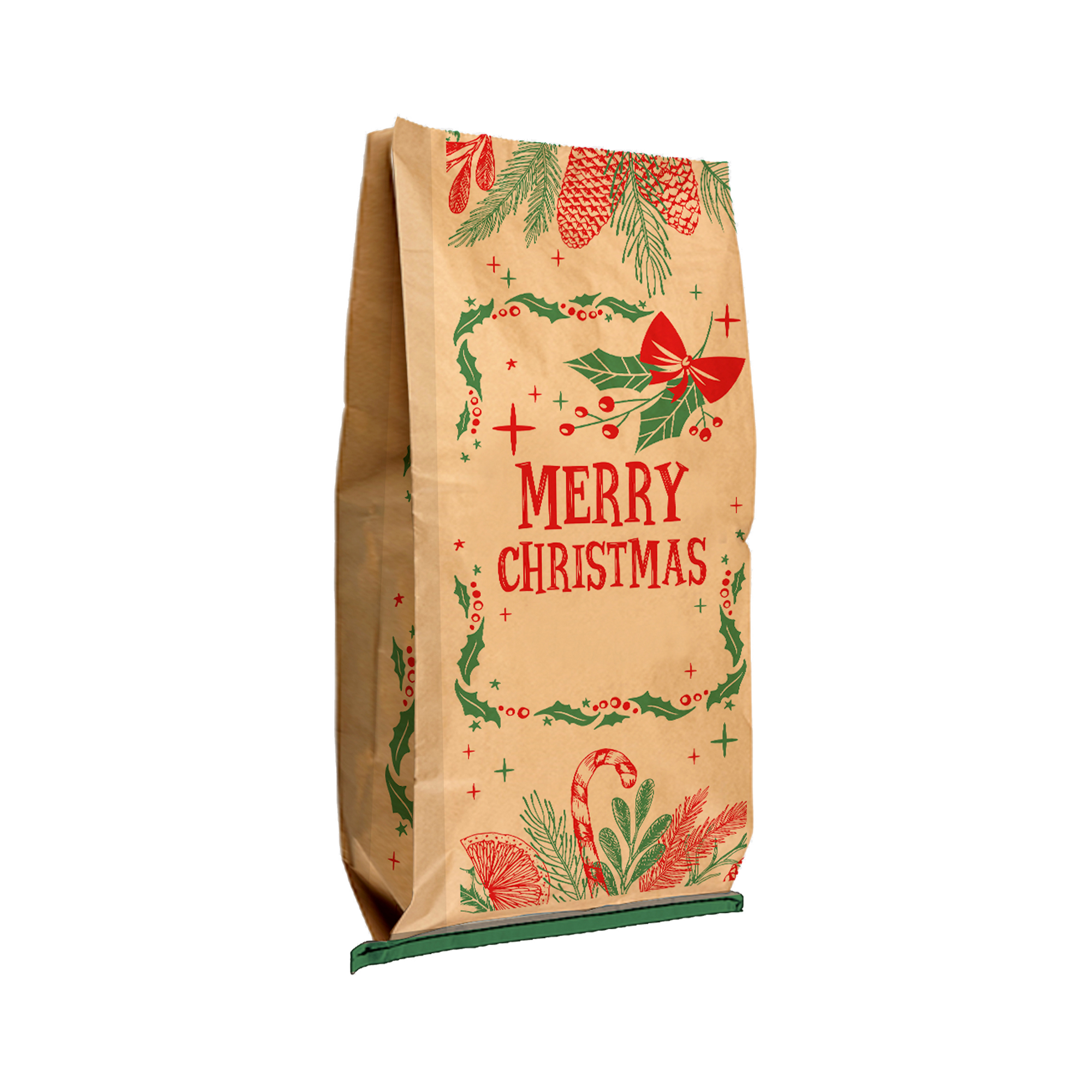 Christmas Foliage Paper Sack