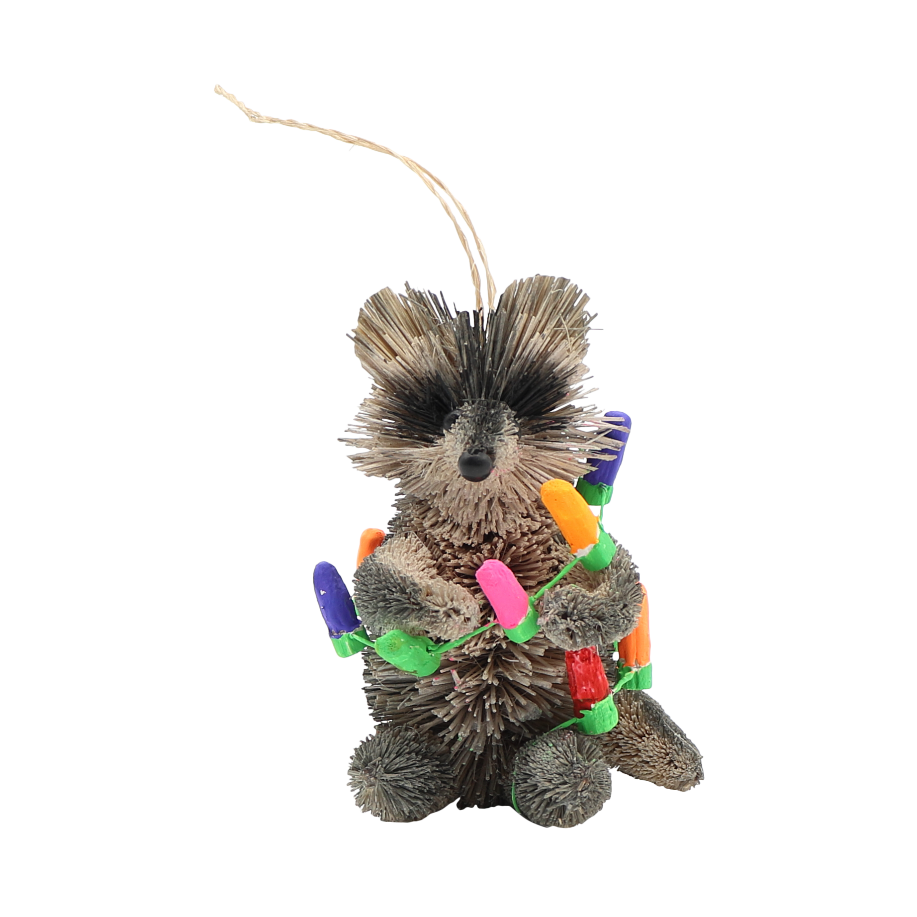 Bristle Raccoon Decoration, 10cm