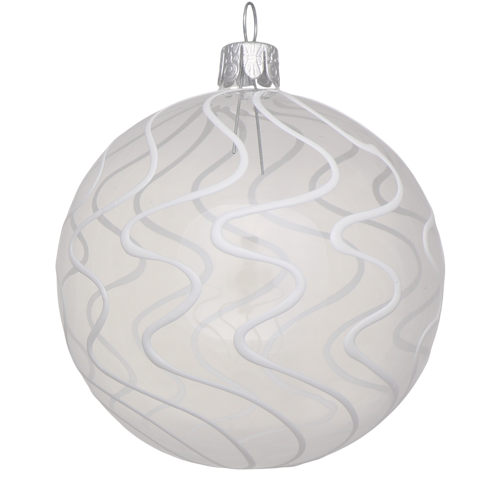 Wave Bauble, 8cm set of 6