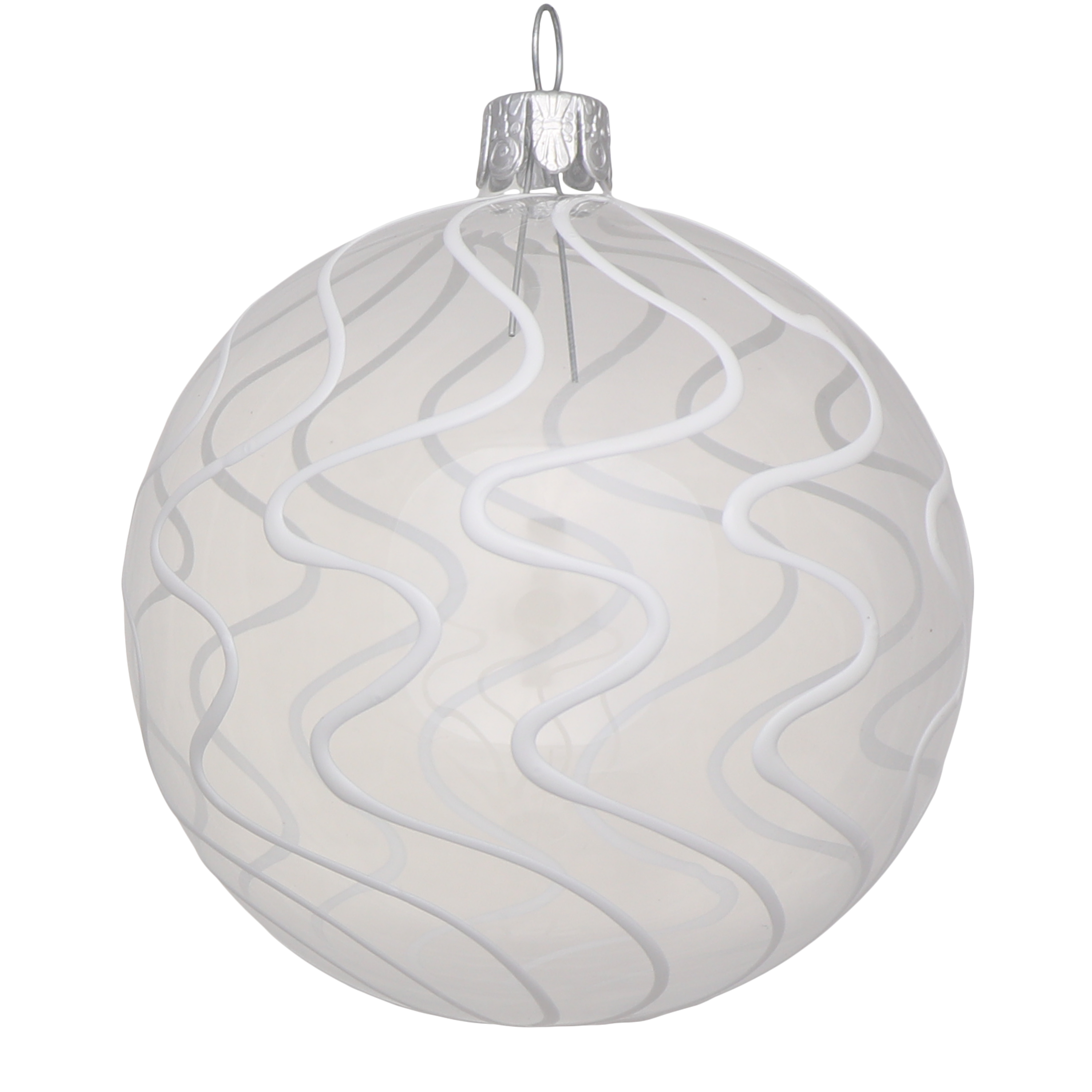 Wave Bauble, 8cm set of 6