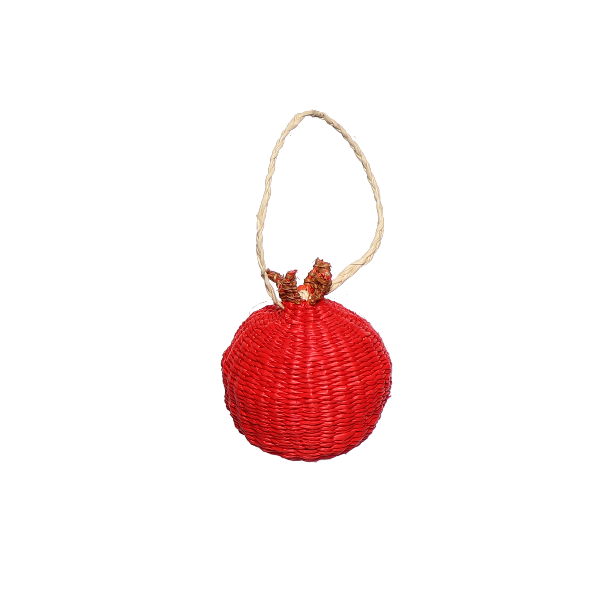 Woven Fruit Pomegranate Decoration, 7cm