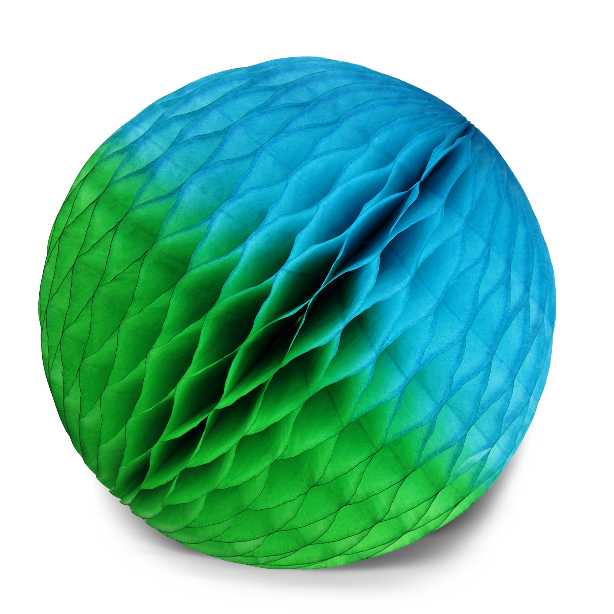 Honeycomb Ball Two-Tone 25cm, Green & Blue