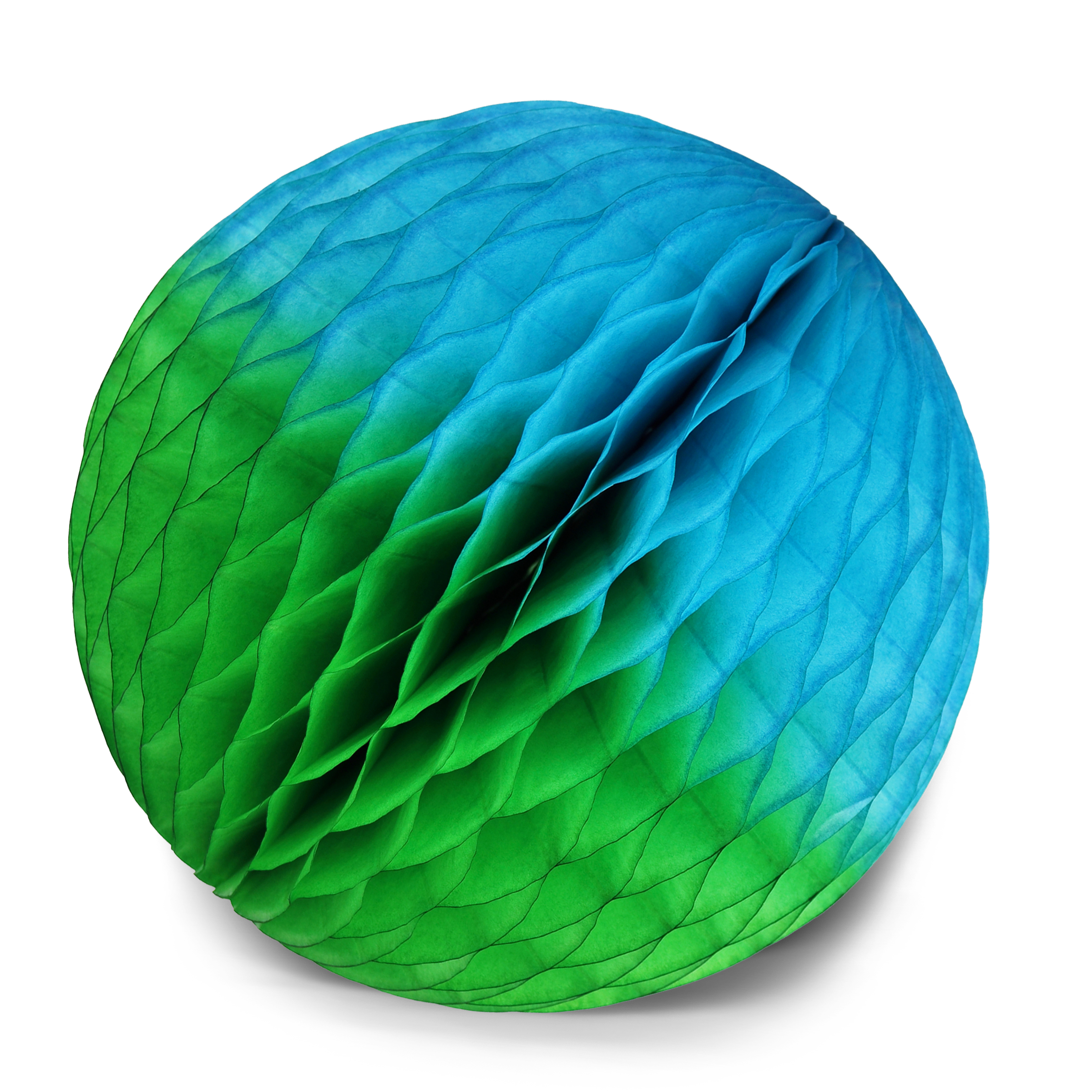 Honeycomb Ball Two-Tone 25cm, Green & Blue