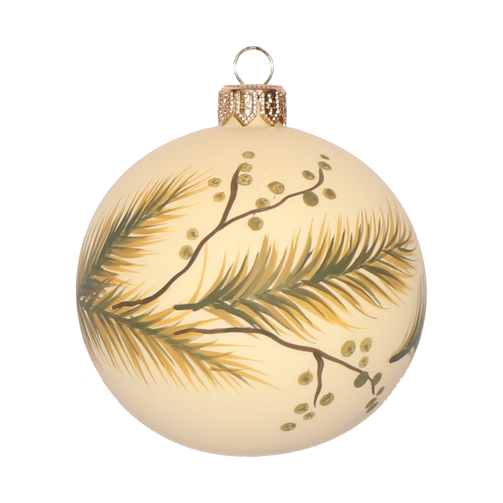Winter Foliage Bauble, 8cm