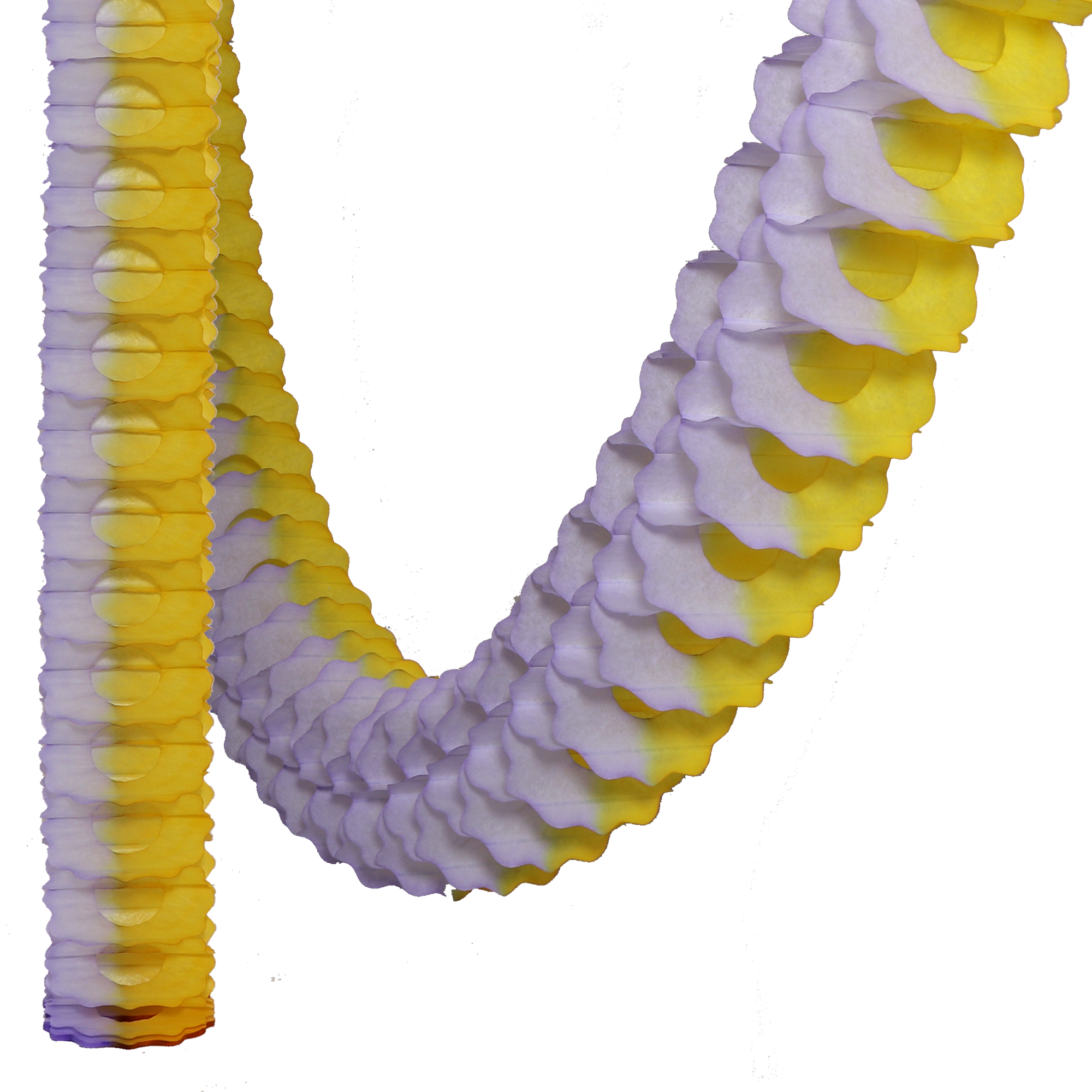 Classic Garland Two-Tone 3.6m Yellow & Purple