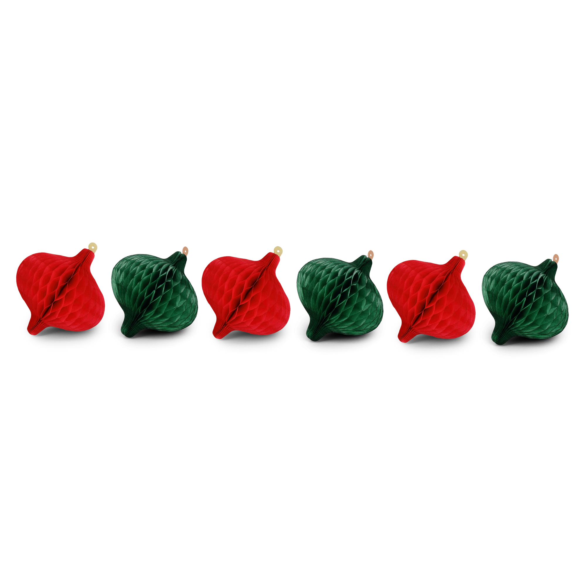 Honeycomb Onion 8cm Christmas, Set of 6