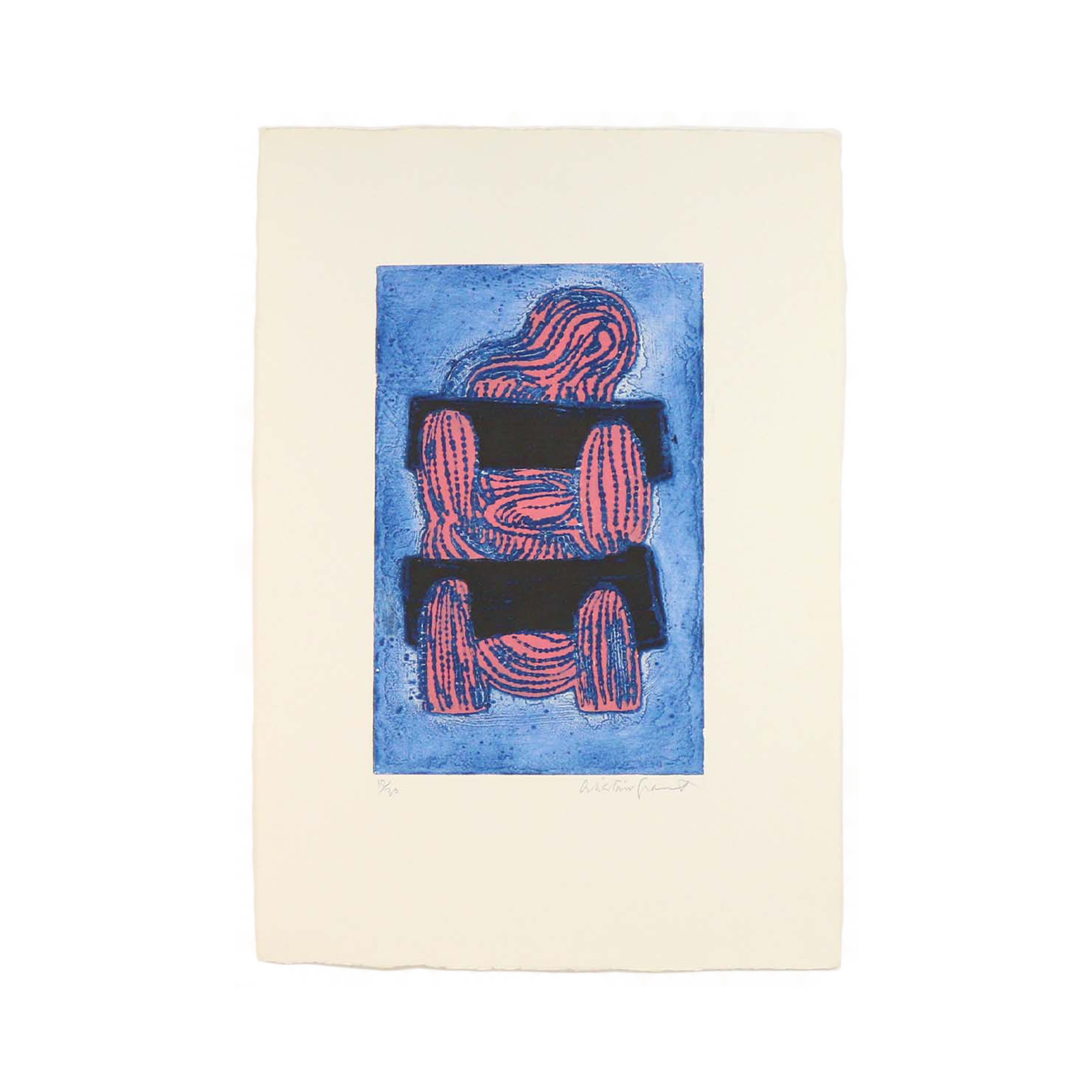 'Jeremiah In Stocks' - Alistair Grant (1968) Print