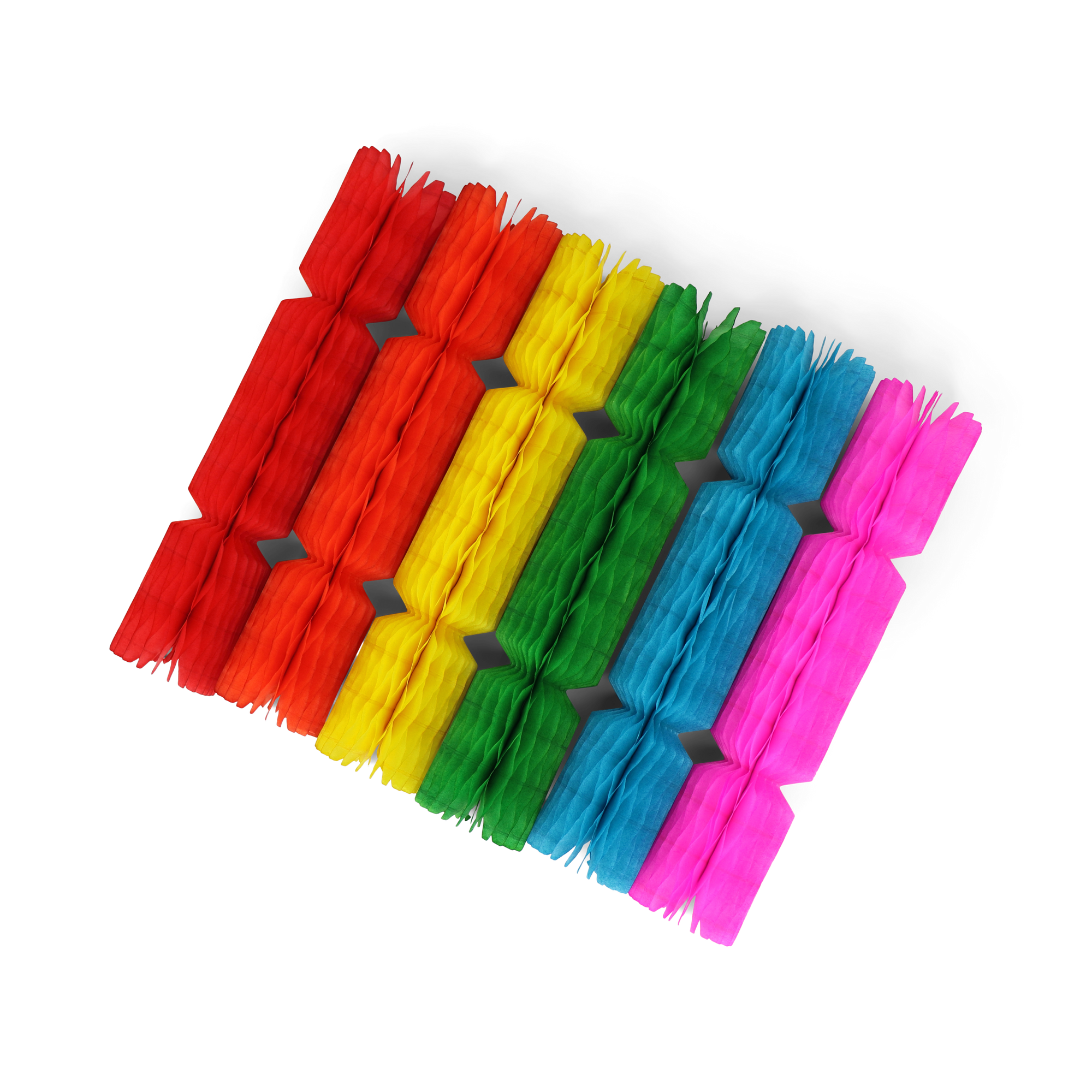 Christmas Cracker 20cm Rainbow, Set of 6